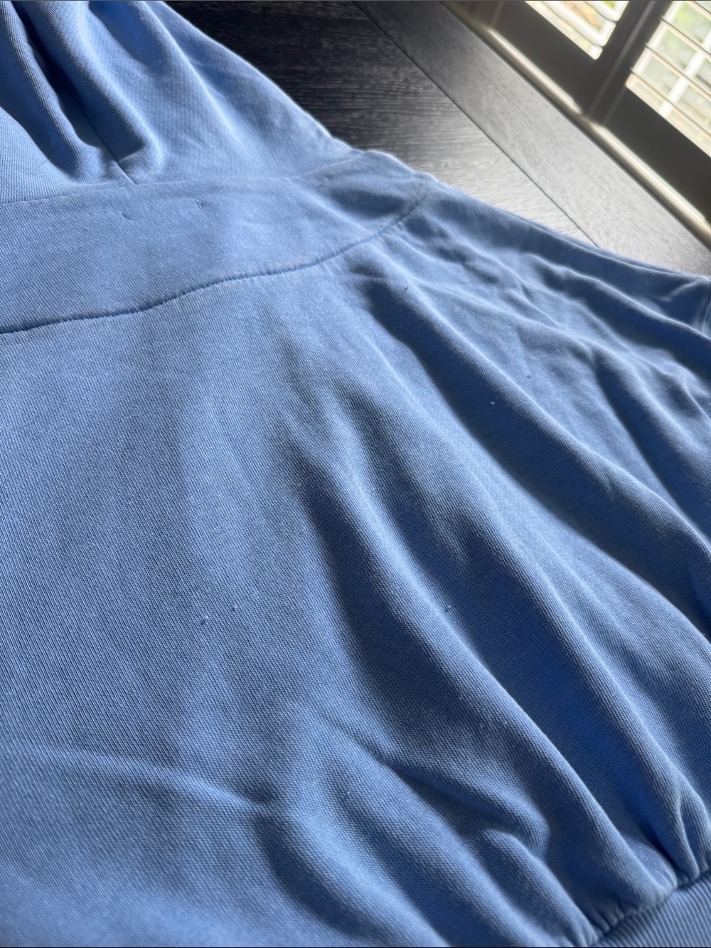 Free People Light Blue Cropped Zip Hoodie - Picture 7 of 7